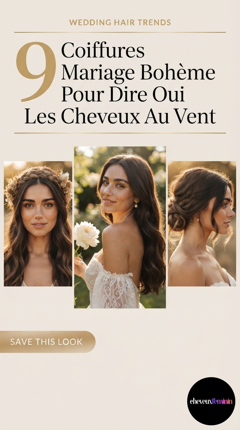 9 Coiffures Mariage Bohème Pour Dire Oui Les Cheveux Au Vent