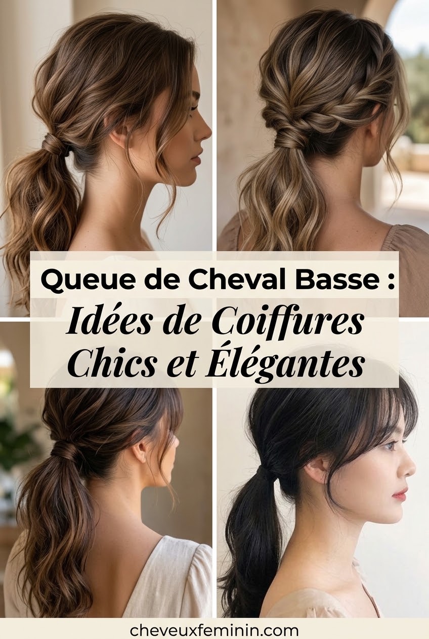 Queue de Cheval Basse : Idées de Coiffures Chics et Élégantes