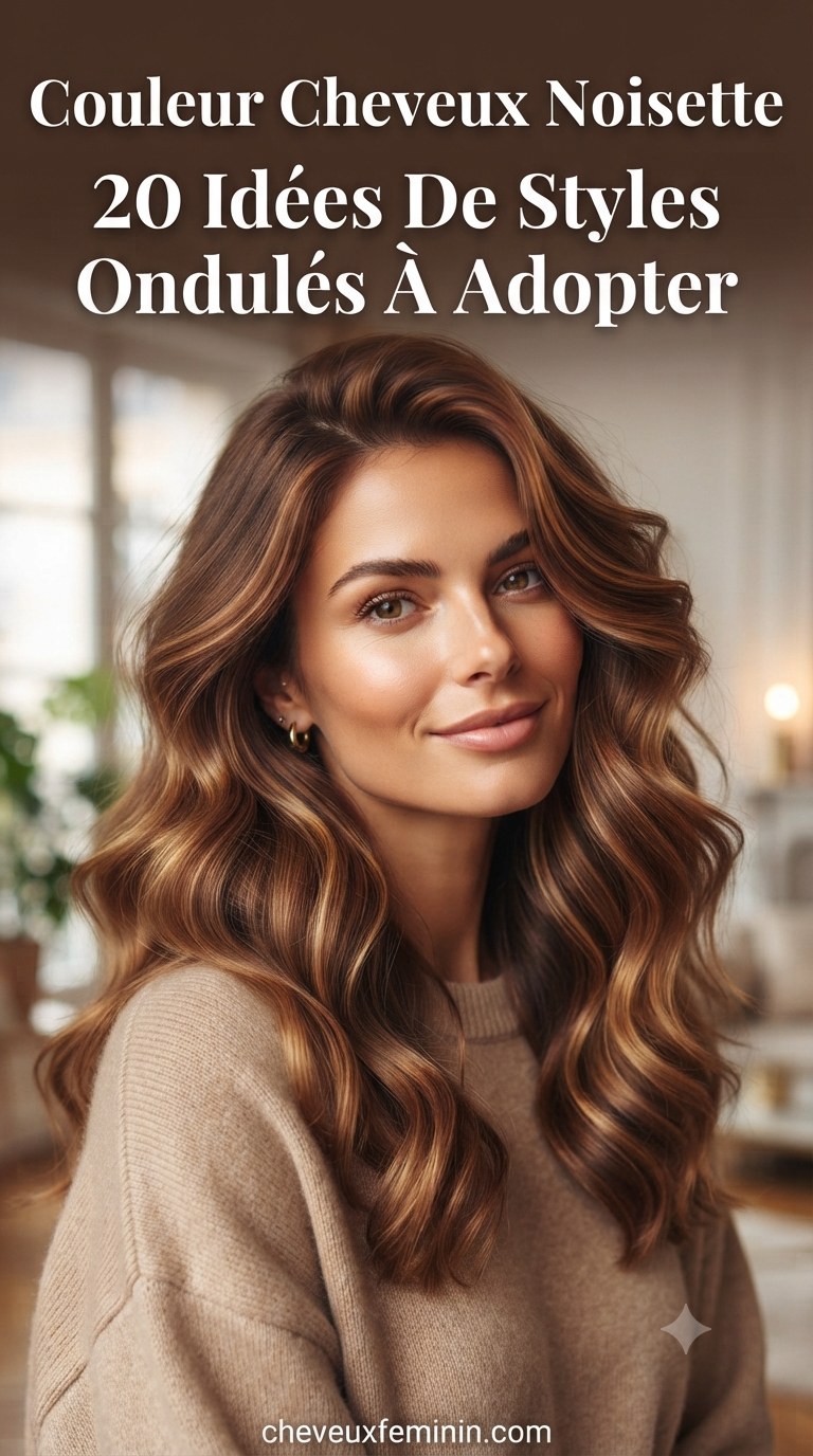 Couleur Cheveux Noisette 20 Idées De Styles Ondulés À Adopter