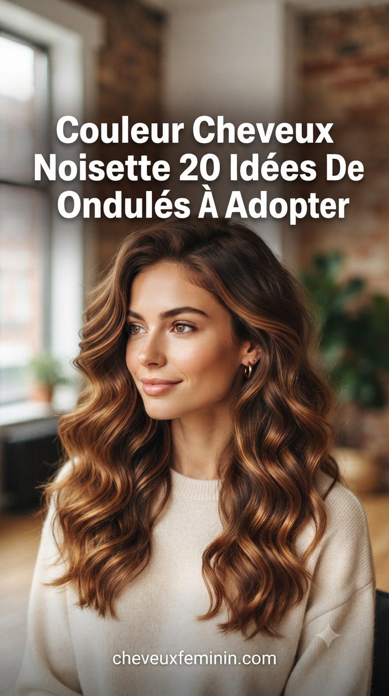Couleur Cheveux Noisette 20 Idées De Styles Ondulés À Adopter