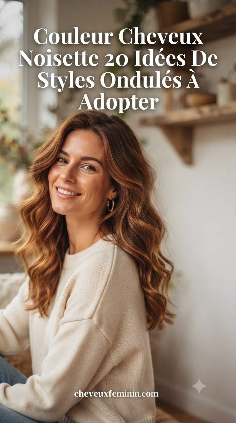 Couleur Cheveux Noisette 20 Idées De Styles Ondulés À Adopter
