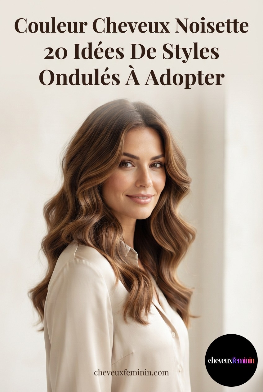 Couleur Cheveux Noisette 20 Idées De Styles Ondulés À Adopter