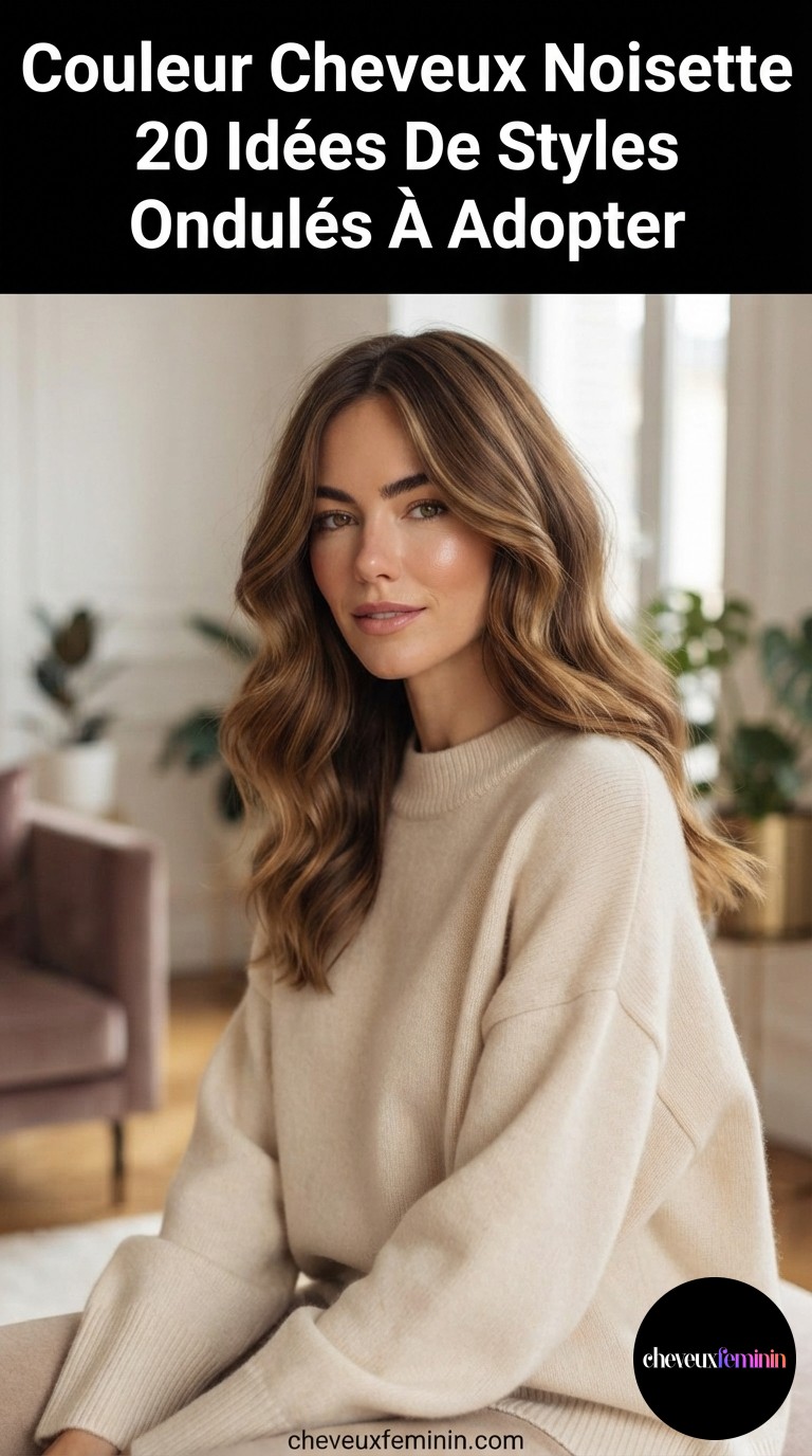 Couleur Cheveux Noisette 20 Idées De Styles Ondulés À Adopter