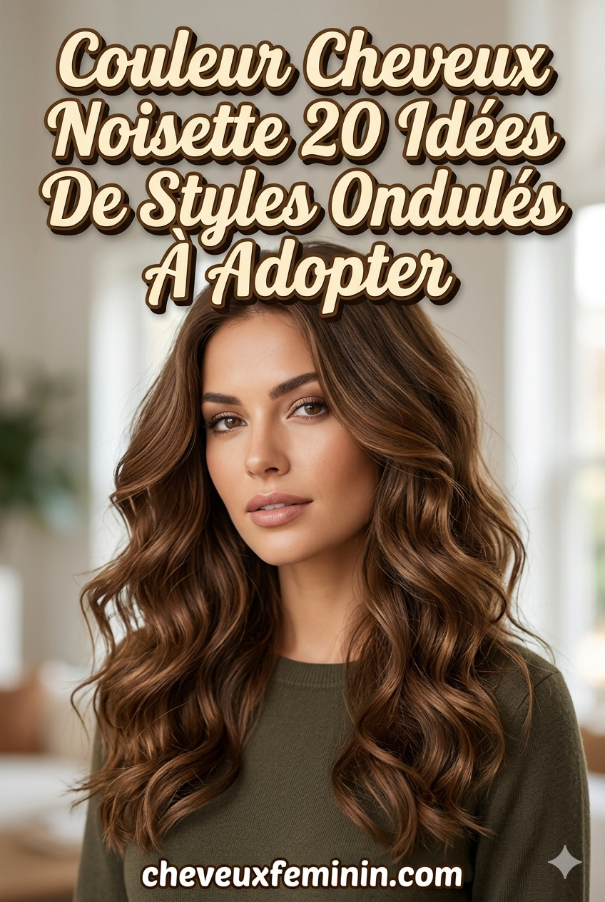 Couleur Cheveux Noisette 20 Idées De Styles Ondulés À Adopter