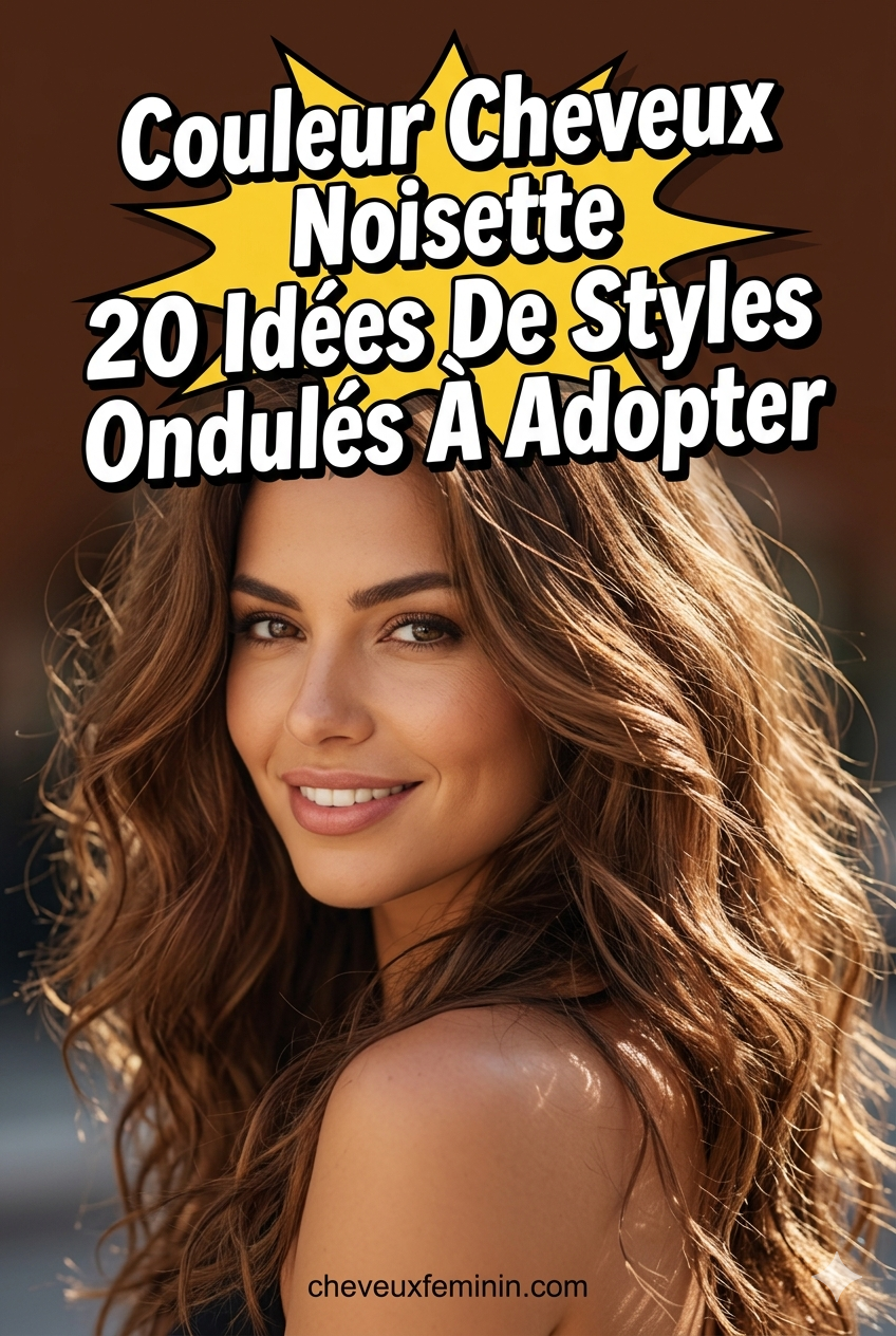 Couleur Cheveux Noisette 20 Idées De Styles Ondulés À Adopter