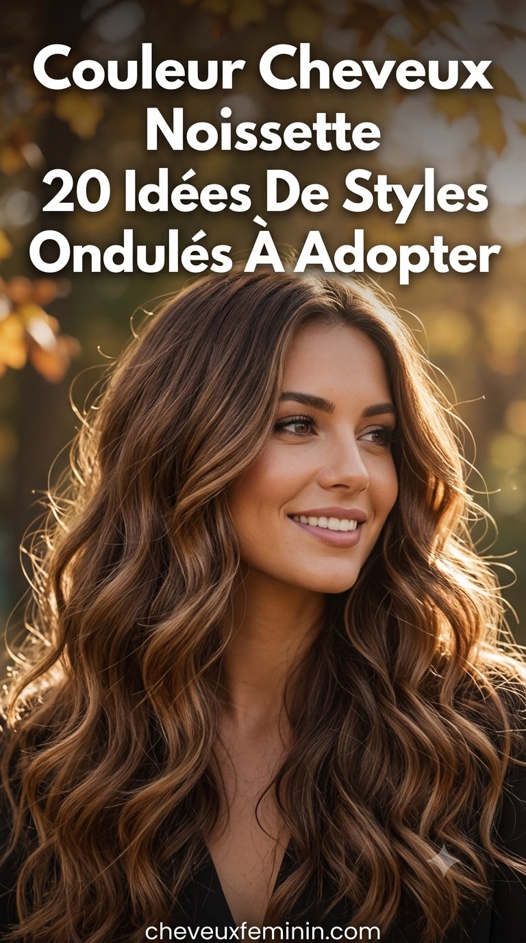 Couleur Cheveux Noisette 20 Idées De Styles Ondulés À Adopter