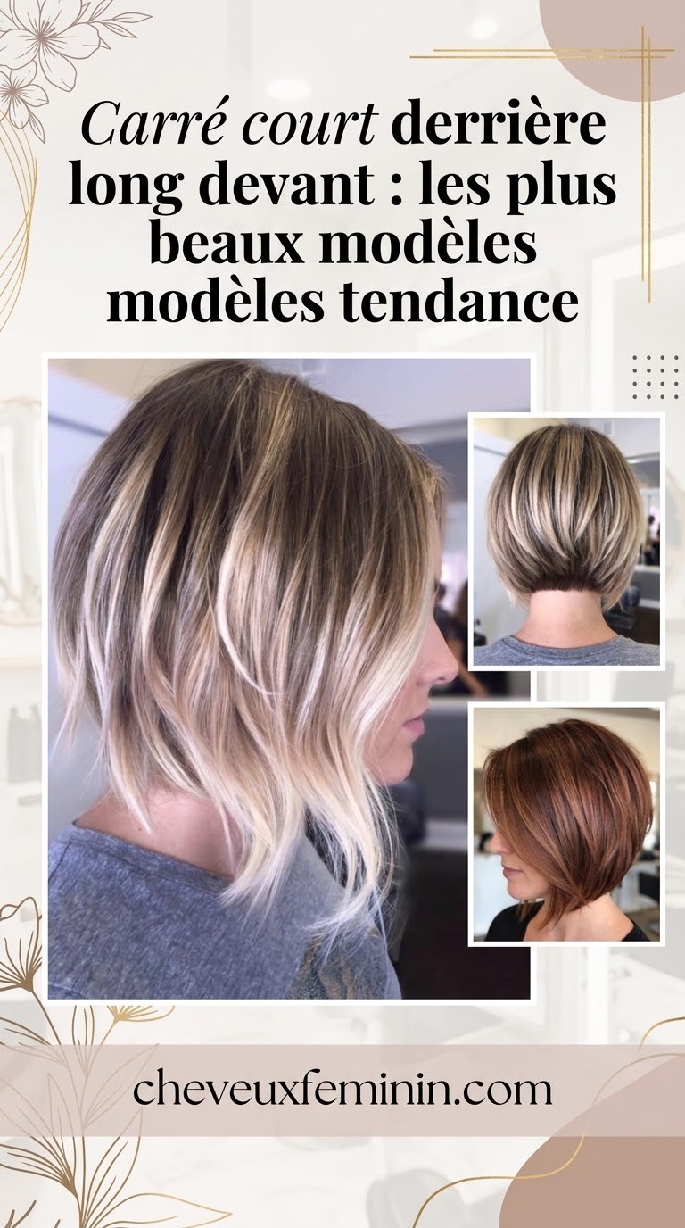 Carré court derrière long devant : les plus beaux modèles tendance
