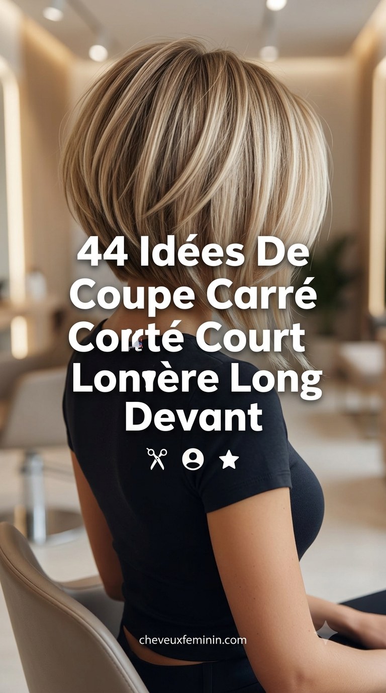 44 Idées De Coupe Carré Court Derrière Long Devant