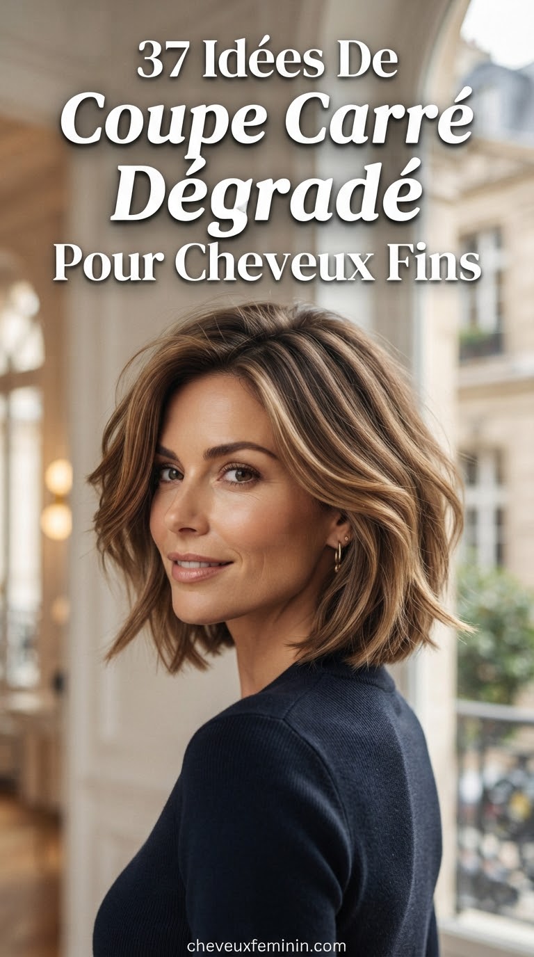 37 Idées De Coupe Carré Dégradé Pour Cheveux Fins