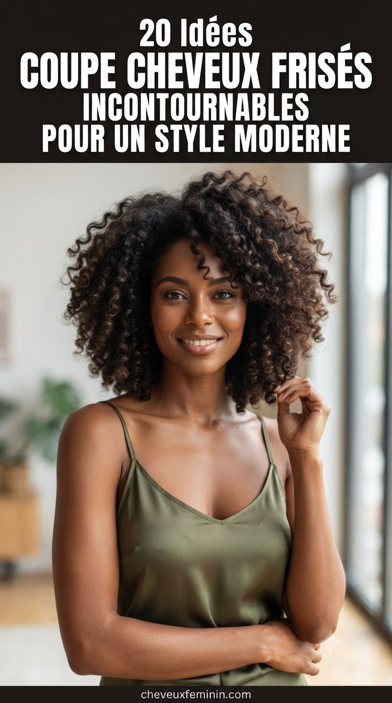 20 Idées Coupe Cheveux Frisés Incontournables Pour Un Style Moderne
