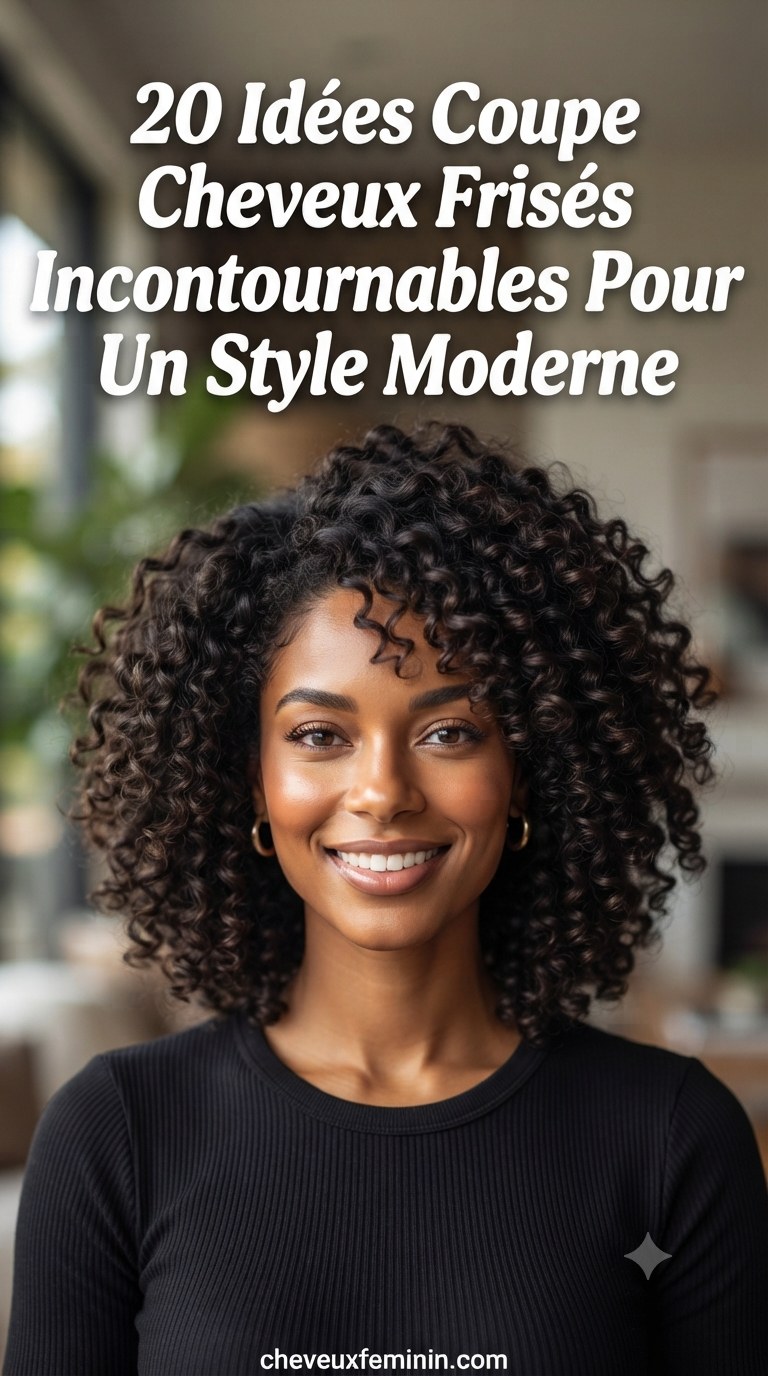 20 Idées Coupe Cheveux Frisés Incontournables Pour Un Style Moderne