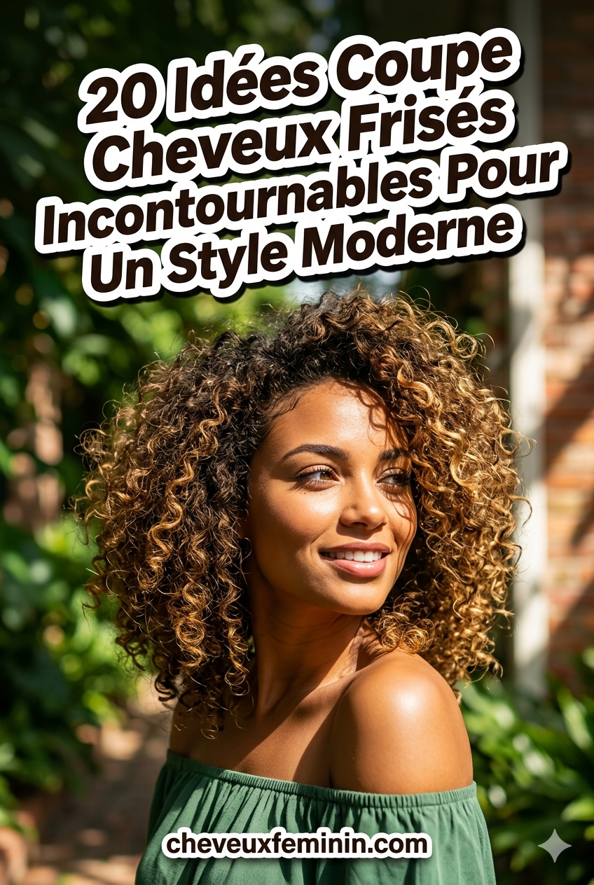 20 Idées Coupe Cheveux Frisés Incontournables Pour Un Style Moderne