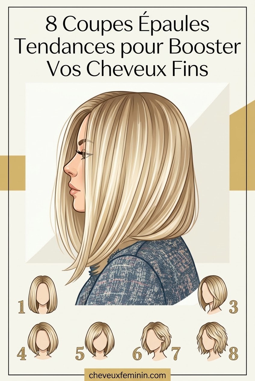 8 Coupes Épaules Tendances pour Booster Vos Cheveux Fins