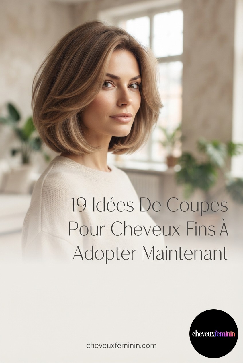 19 Idées De Coupes Pour Cheveux Fins À Adopter Maintenant