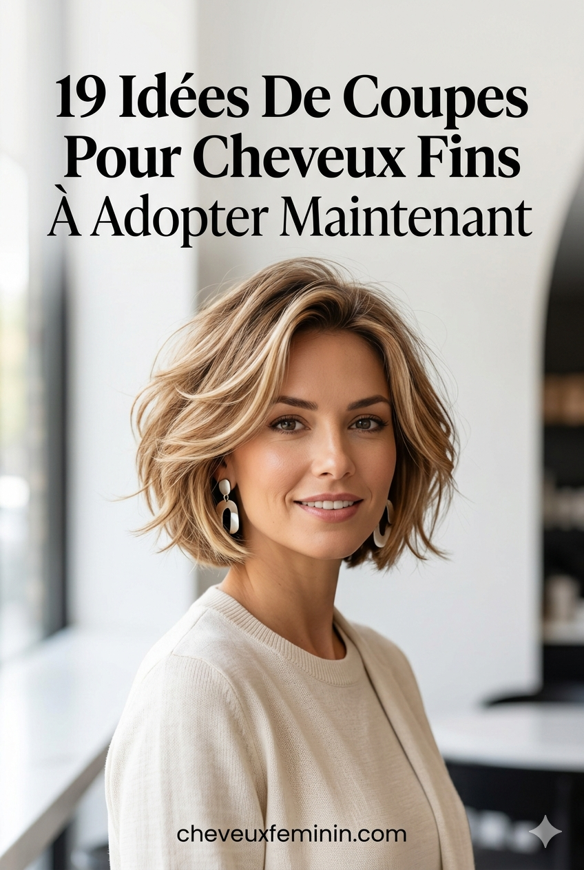 19 Idées De Coupes Pour Cheveux Fins À Adopter Maintenant