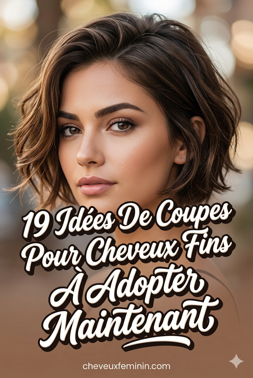 19 Idées De Coupes Pour Cheveux Fins À Adopter Maintenant