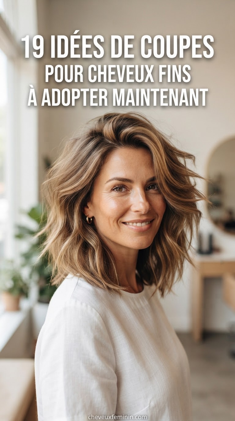 19 Idées De Coupes Pour Cheveux Fins À Adopter Maintenant