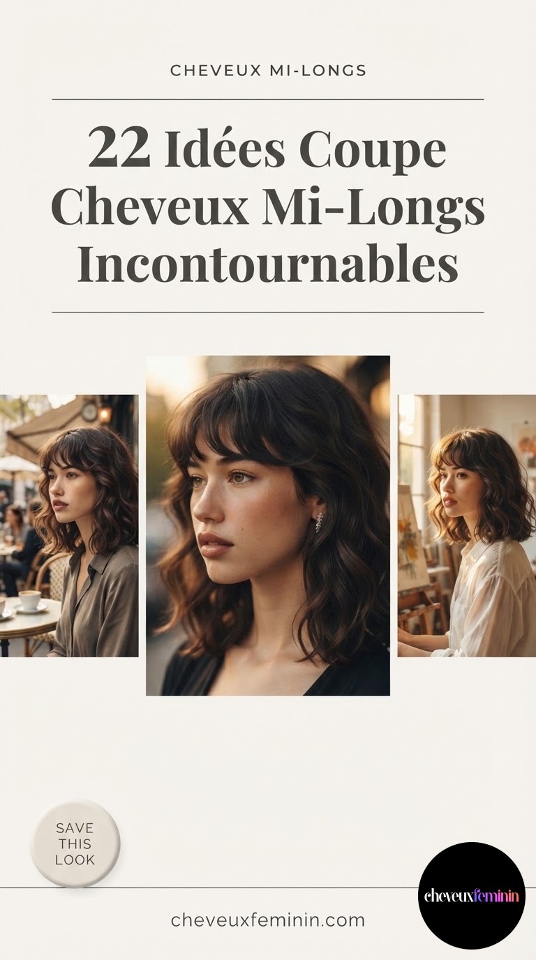 22 Idées Coupe Cheveux Mi-Longs Incontournables