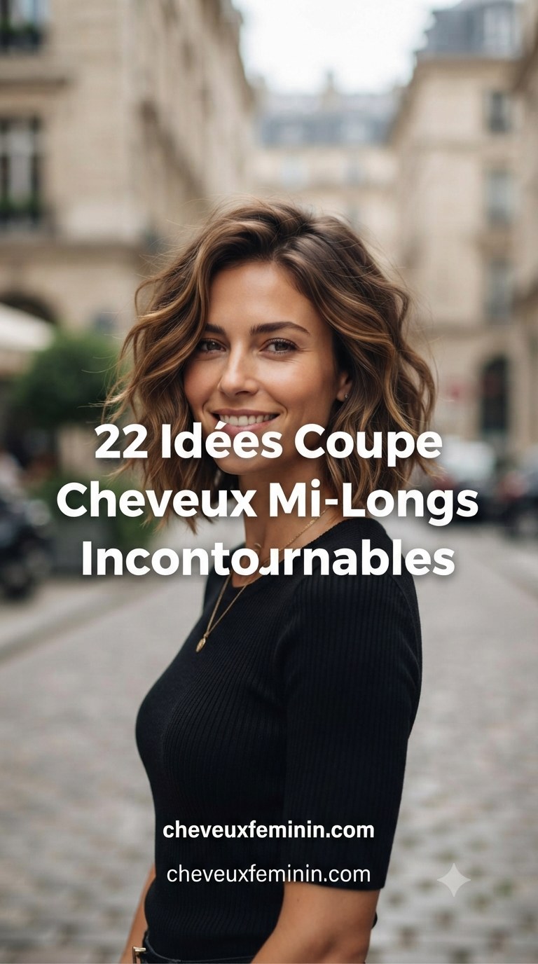 22 Idées Coupe Cheveux Mi-Longs Incontournables
