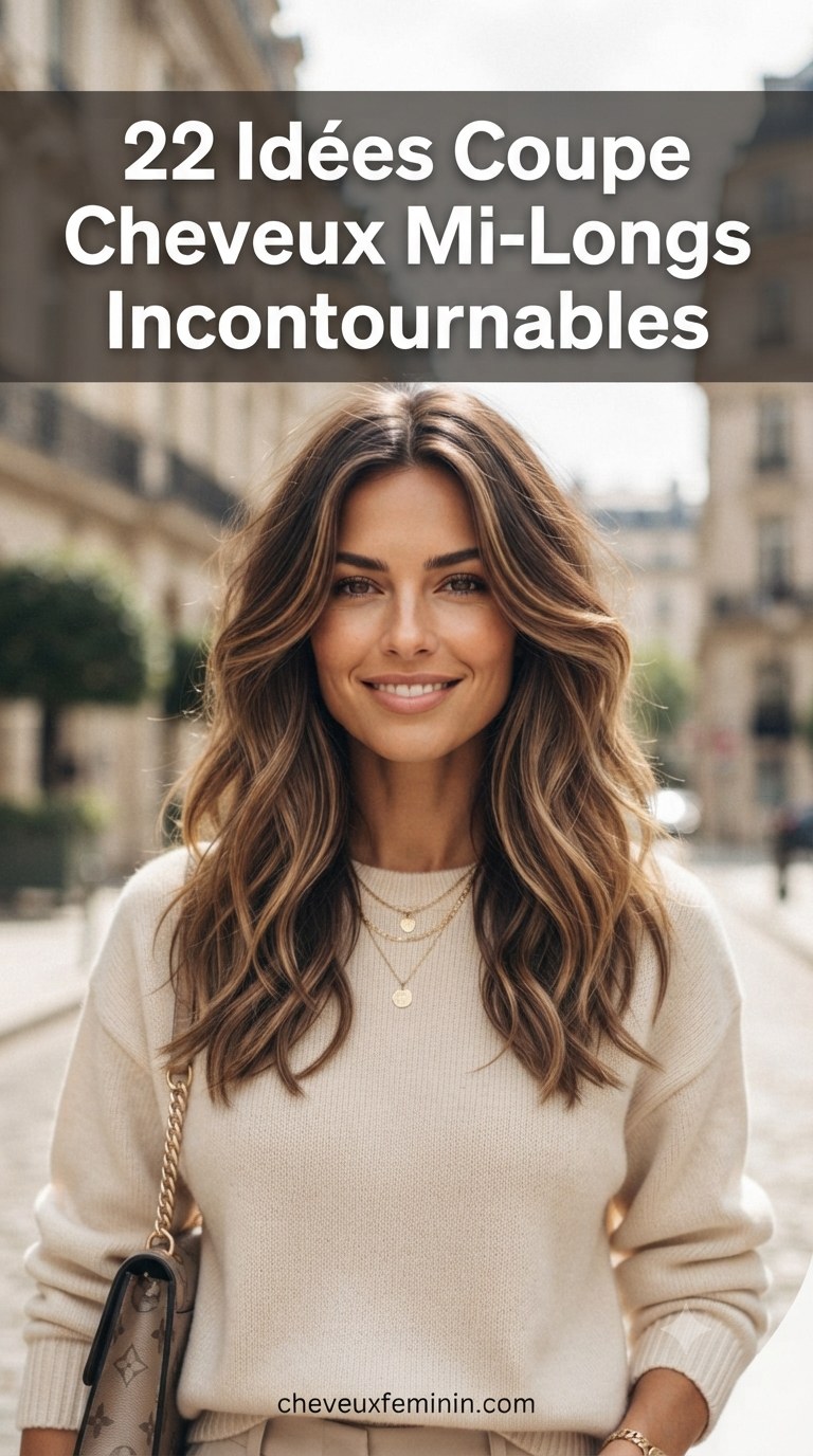22 Idées Coupe Cheveux Mi-Longs Incontournables
