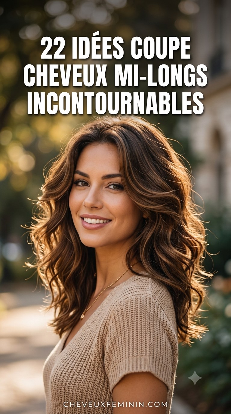 22 Idées Coupe Cheveux Mi-Longs Incontournables