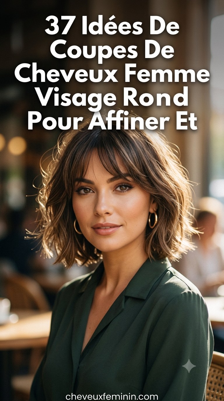 37 Idées De Coupes De Cheveux Femme Visage Rond Pour Affiner Et Équilibrer
