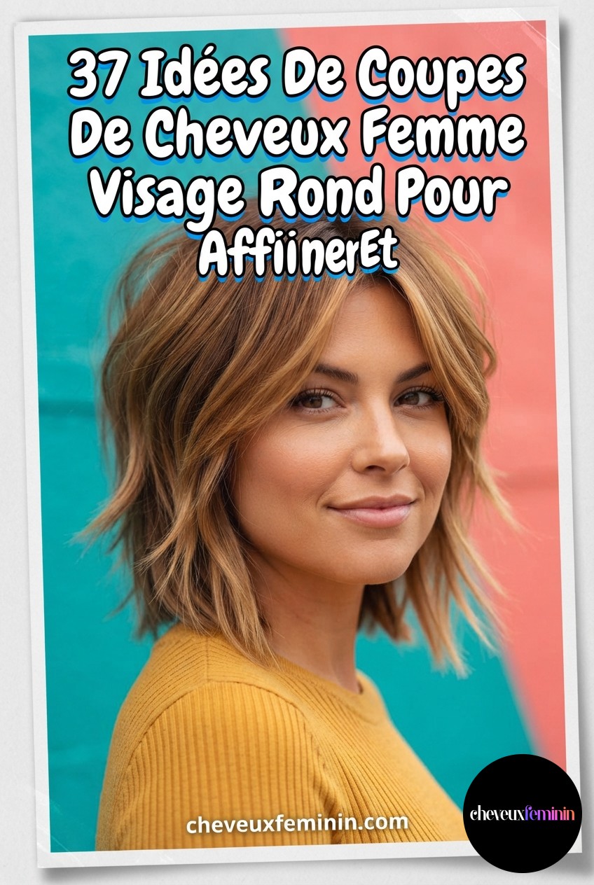 37 Idées De Coupes De Cheveux Femme Visage Rond Pour Affiner Et Équilibrer
