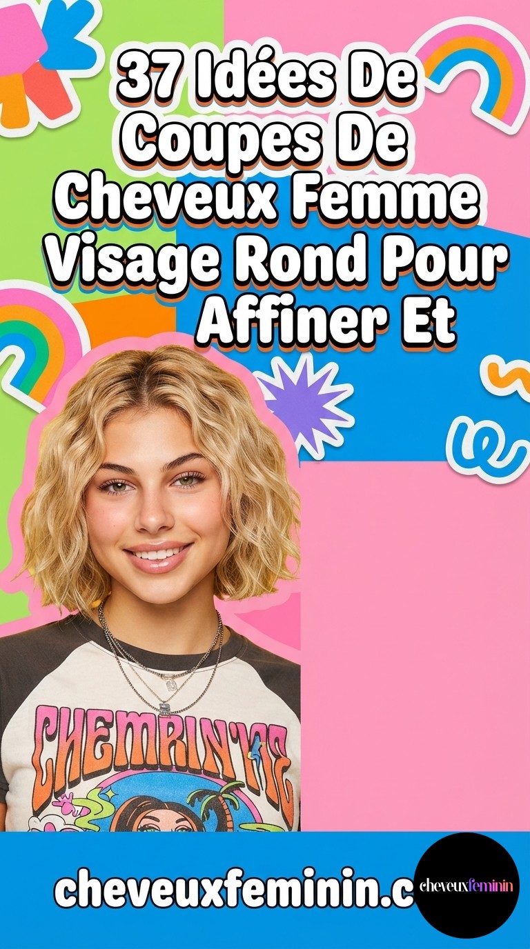 37 Idées De Coupes De Cheveux Femme Visage Rond Pour Affiner Et Équilibrer