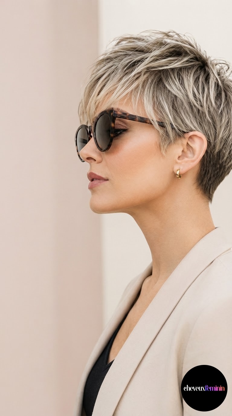 Pixie courte dégradée ultra tendance