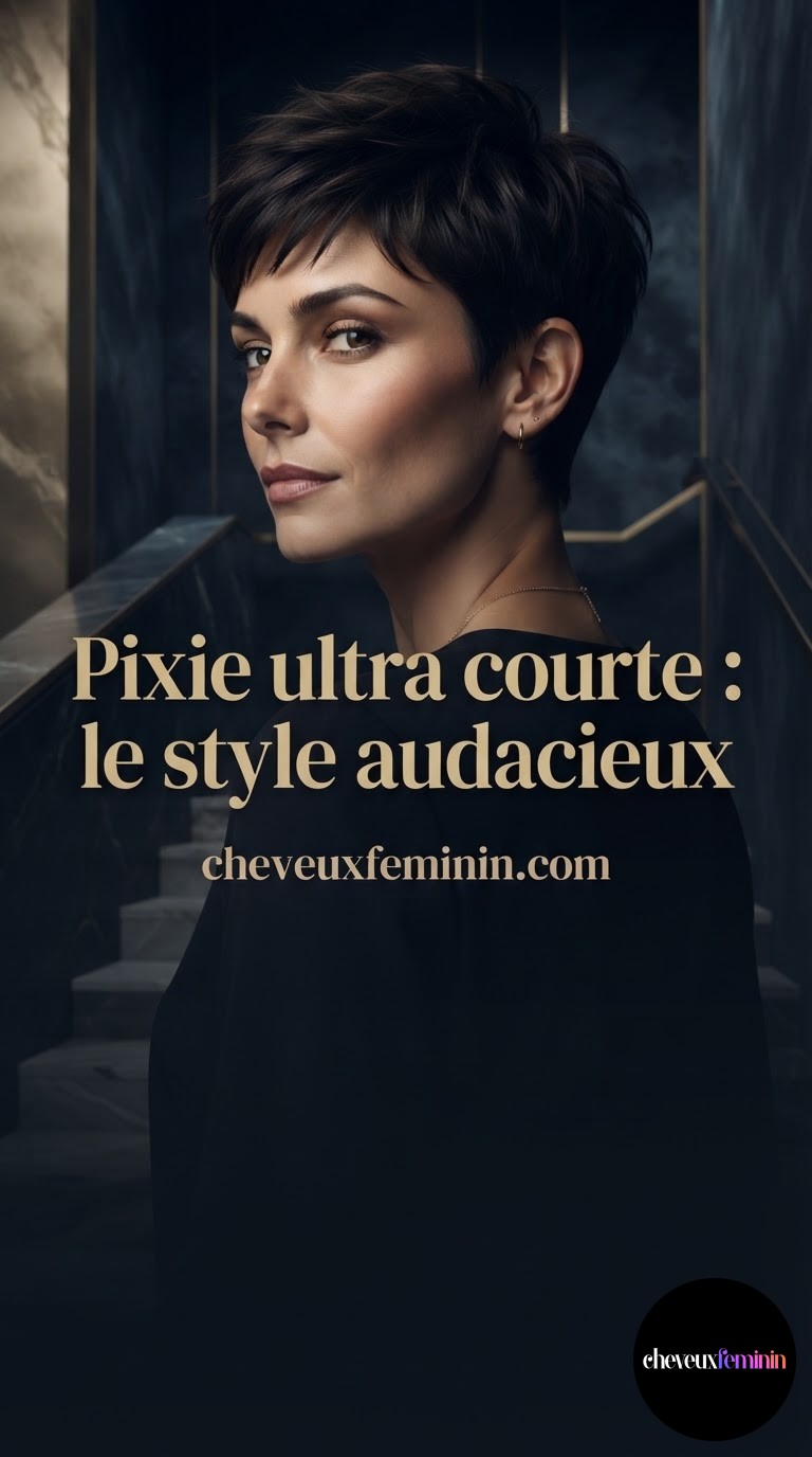Pixie ultra courte : le style audacieux