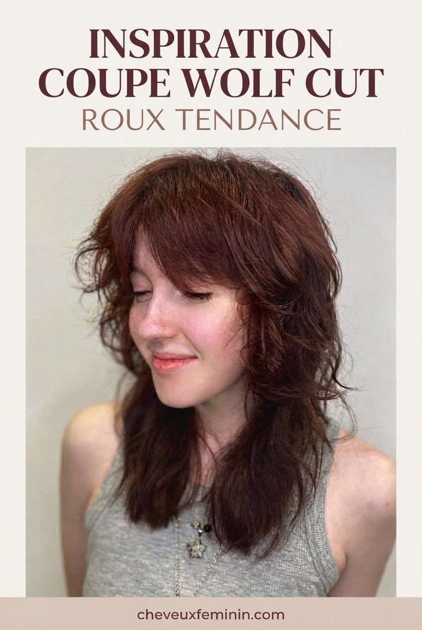 Inspiration Coupe Wolf Cut Roux Tendance