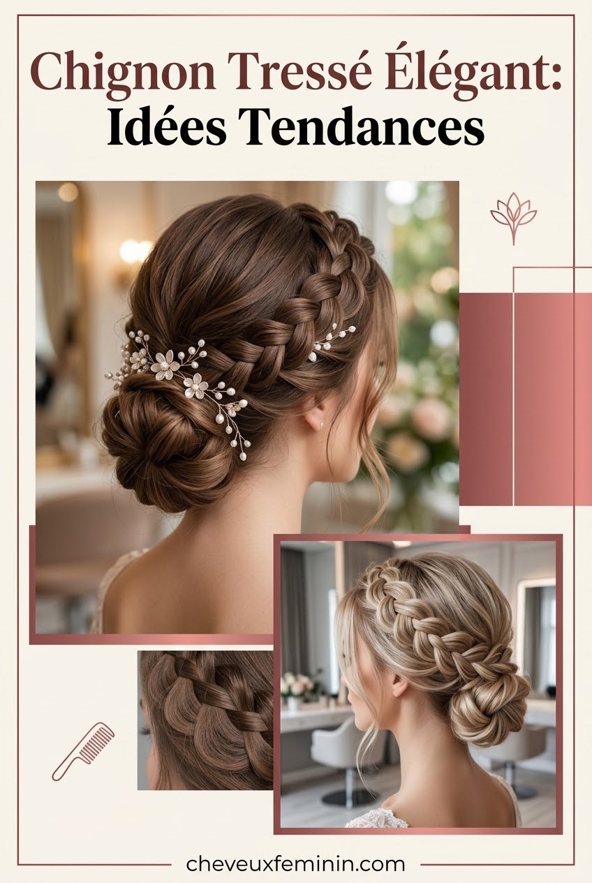 Chignon Tressé Élégant Idées Tendances