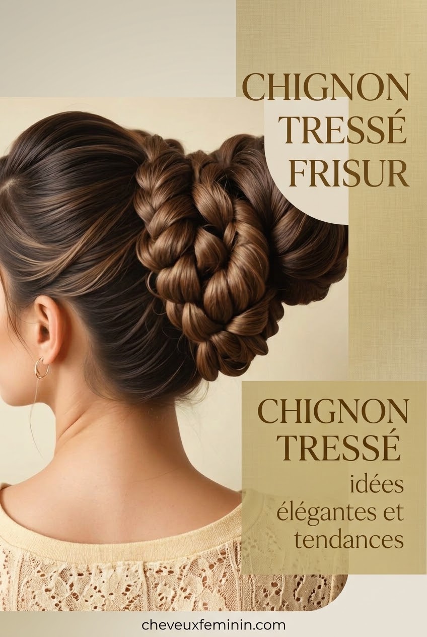 Chignon tressé frisur idées élégantes et tendances