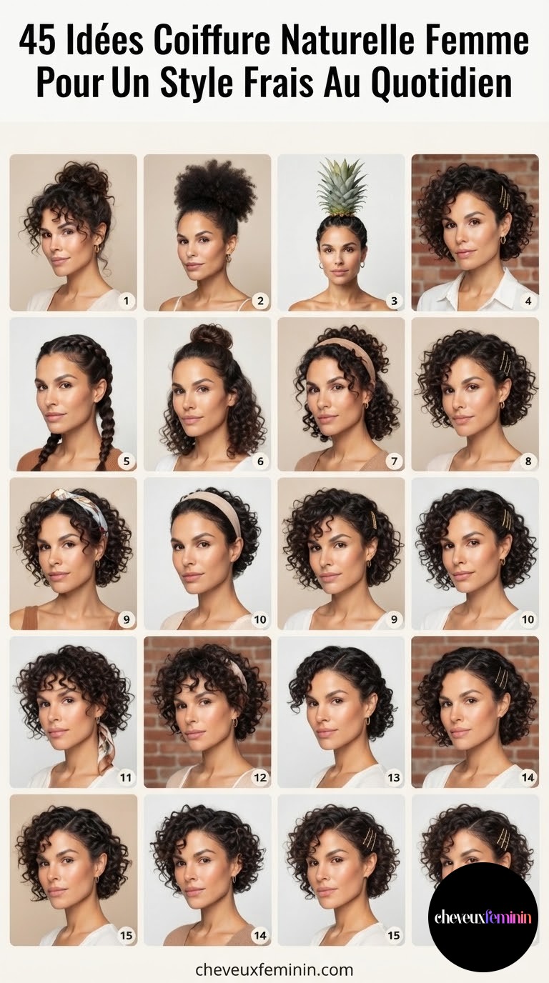45 Idées Coiffure Naturelle Femme Pour Un Style Frais Au Quotidien