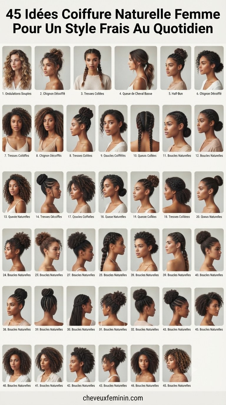 45 Idées Coiffure Naturelle Femme Pour Un Style Frais Au Quotidien