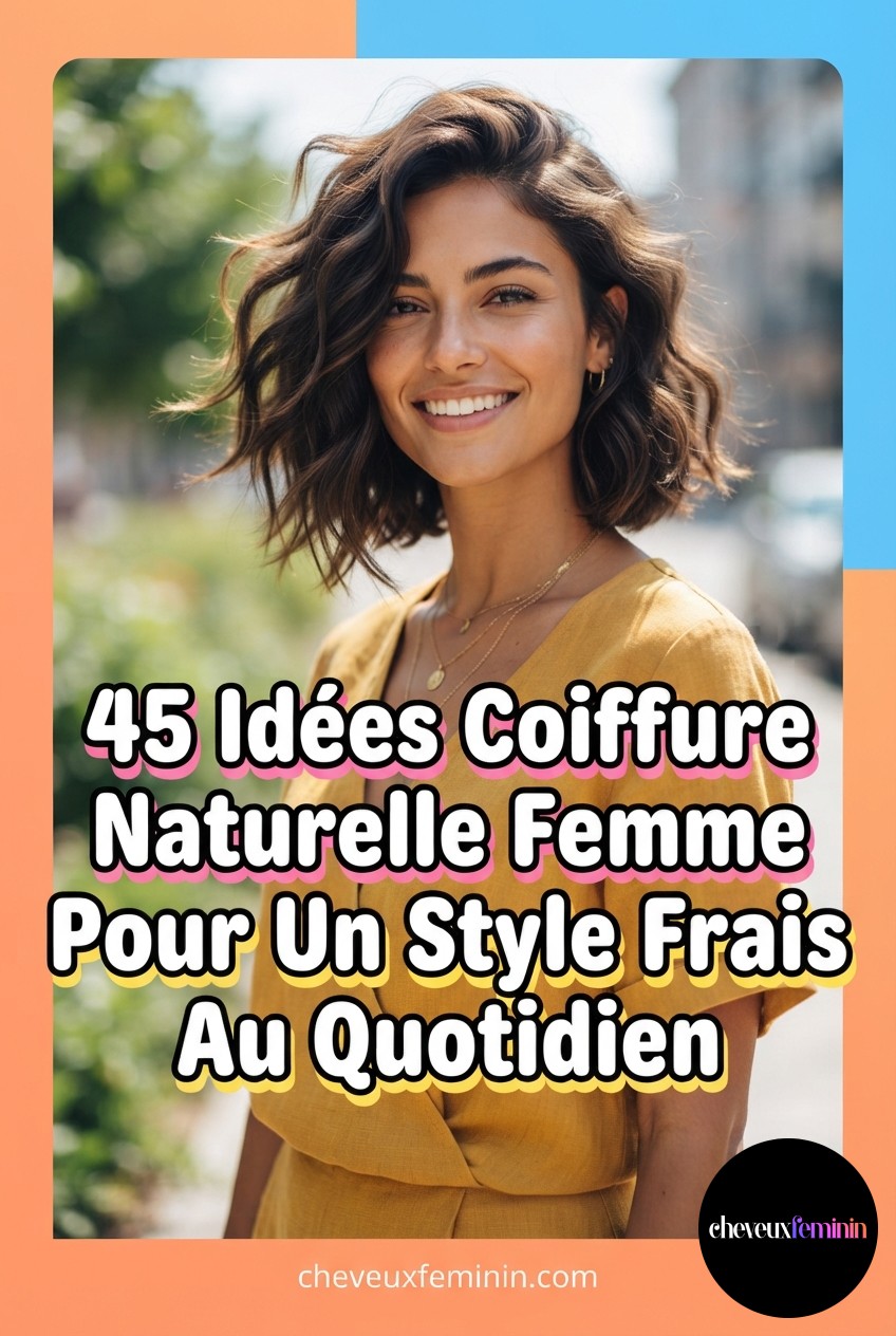 45 Idées Coiffure Naturelle Femme Pour Un Style Frais Au Quotidien