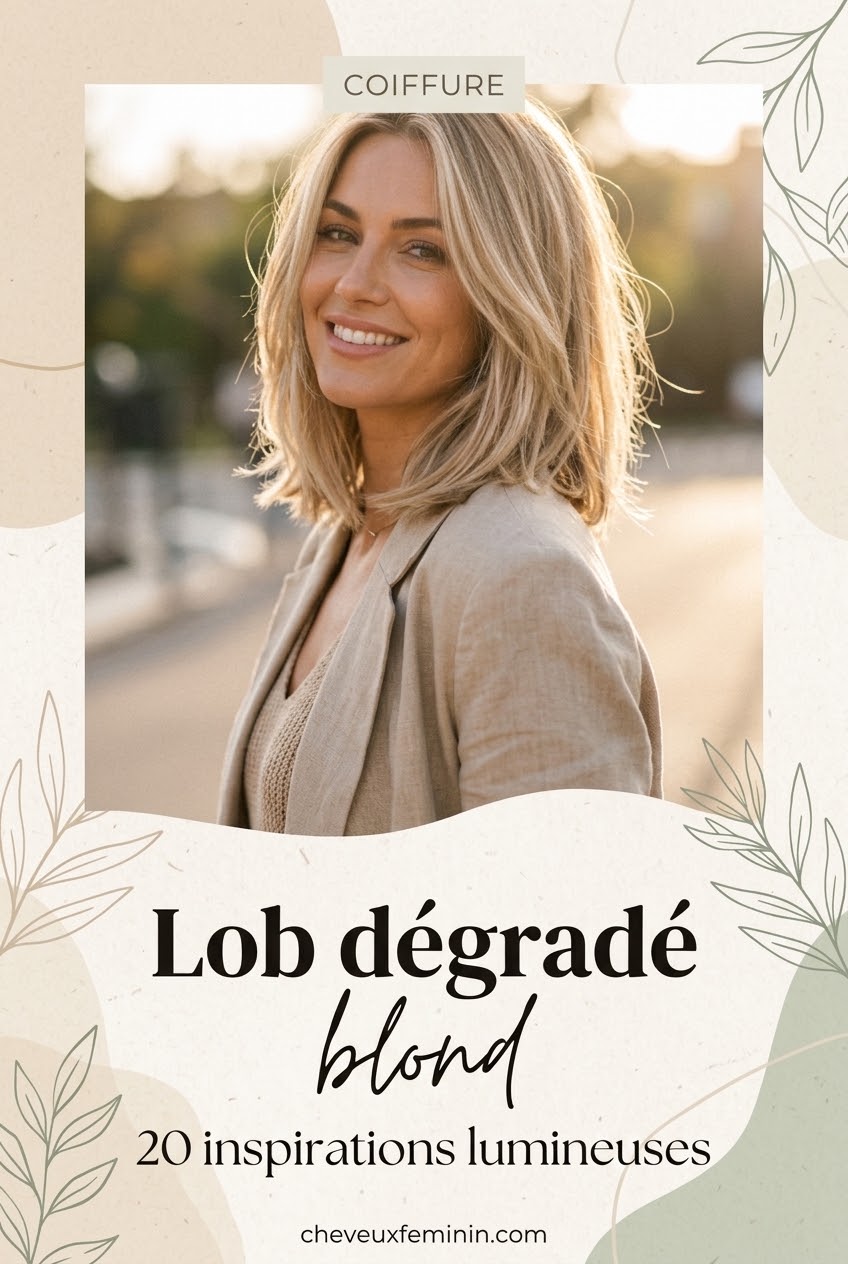 Lob dégradé blond 20 inspirations lumineuses