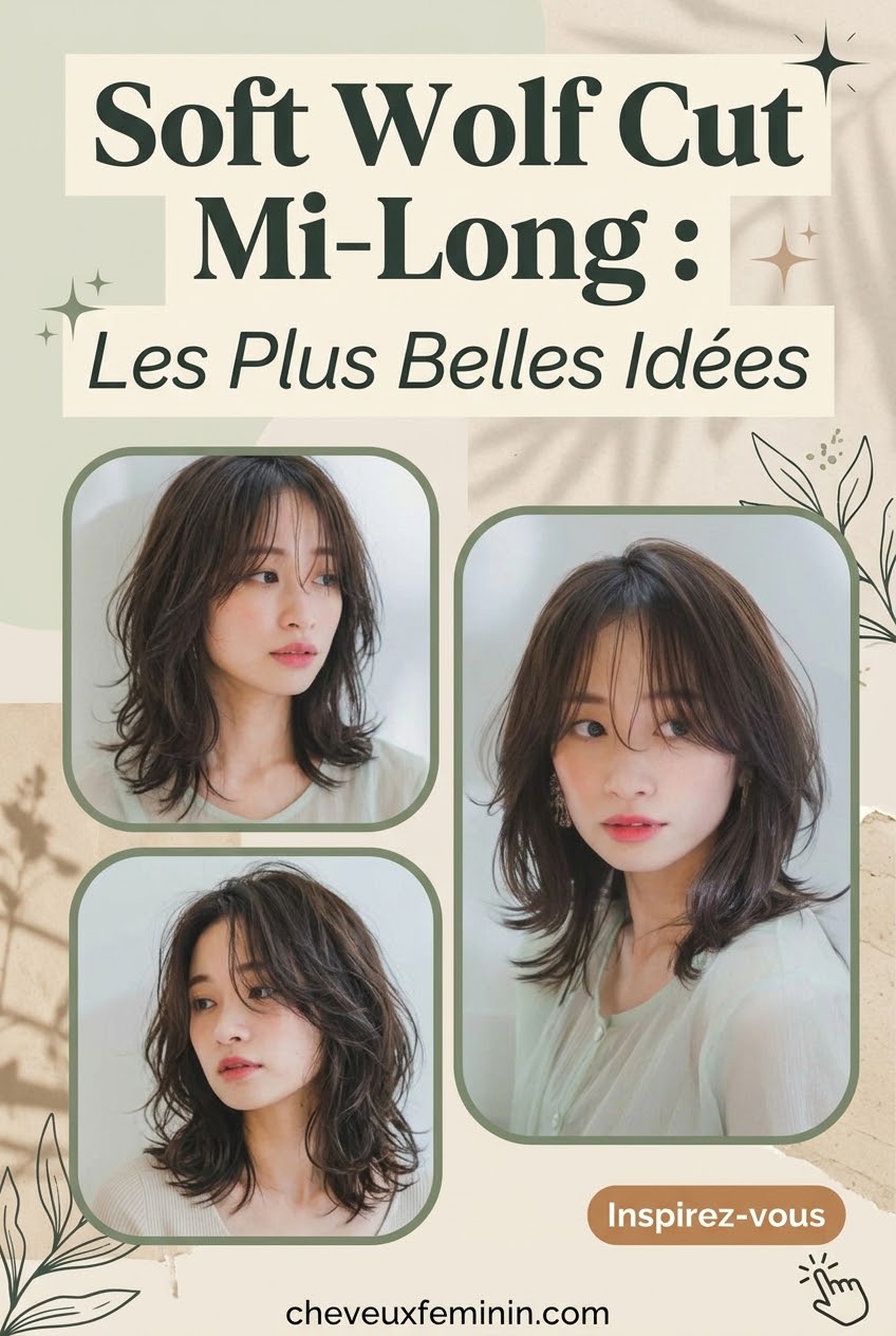Soft Wolf Cut Mi-Long : Les Plus Belles Idées