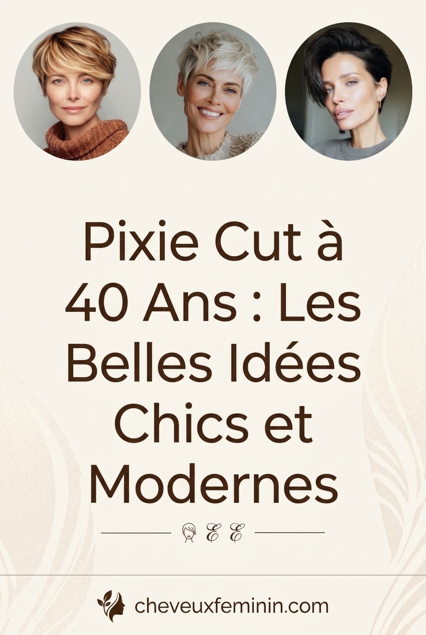 Pixie Cut à 40 Ans : Les Plus Belles Idées Chics et Modernes