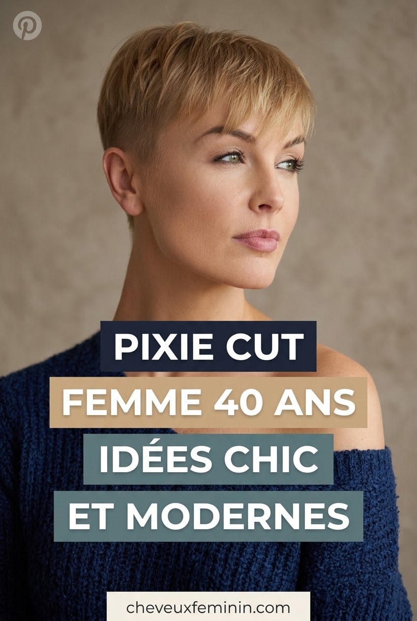 Pixie cut femme 40 ans idées chic et modernes