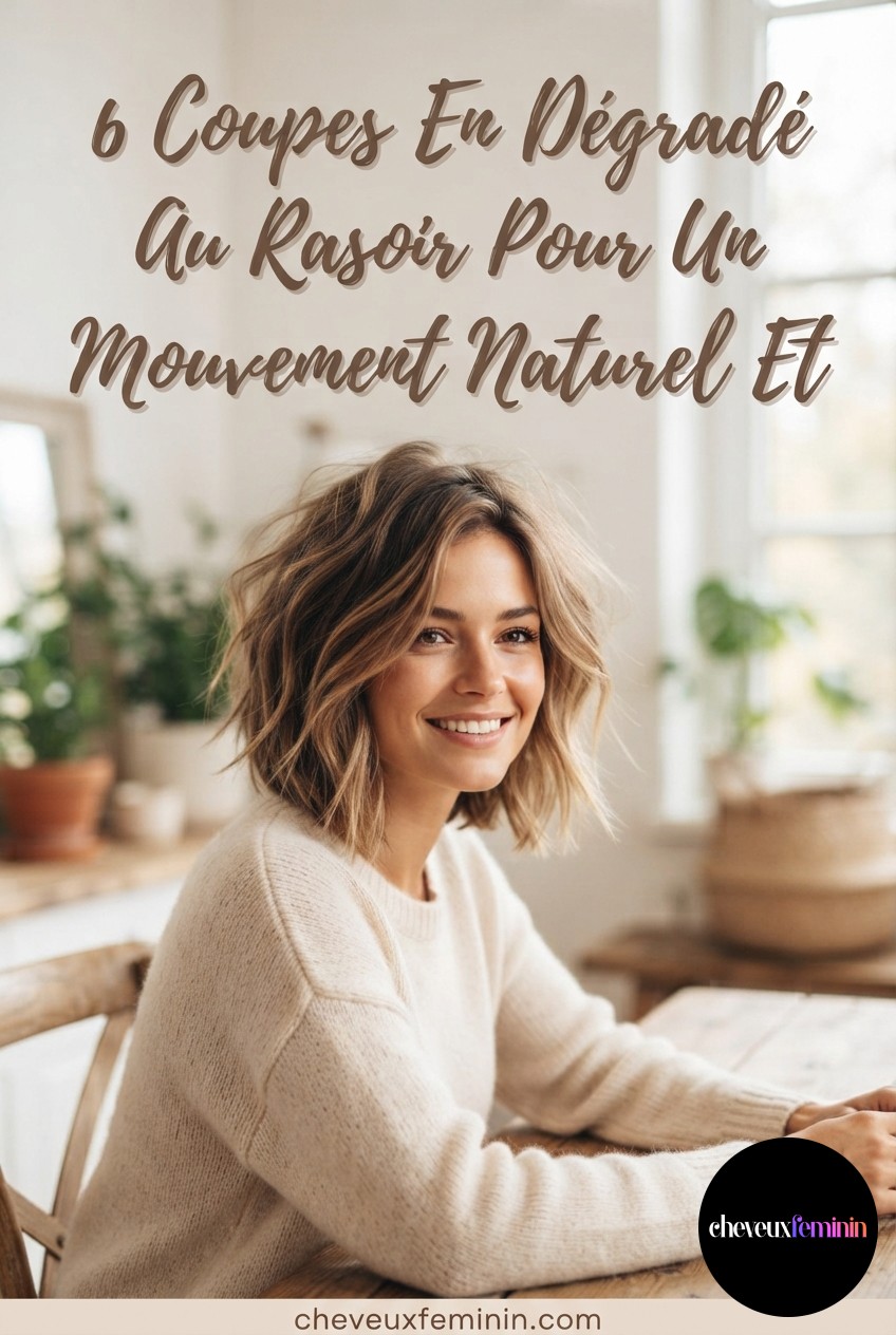 6 Coupes En Dégradé Au Rasoir Pour Un Mouvement Naturel Et