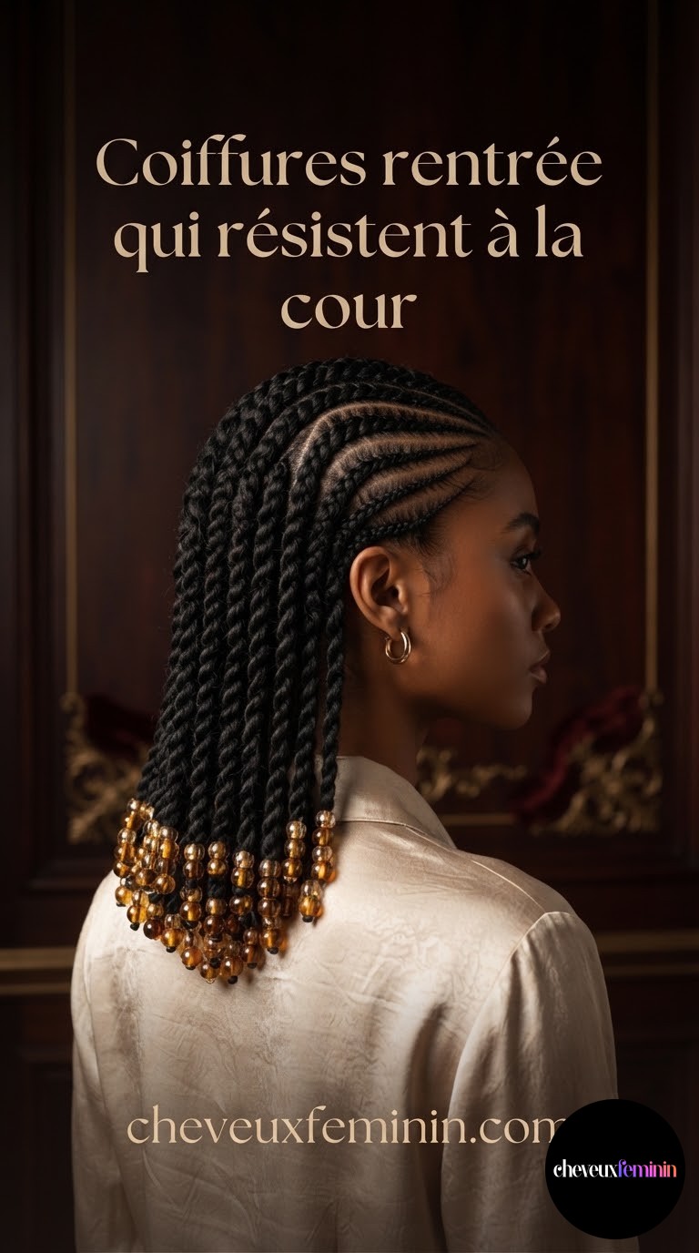 Coiffures rentrée qui résistent à la cour