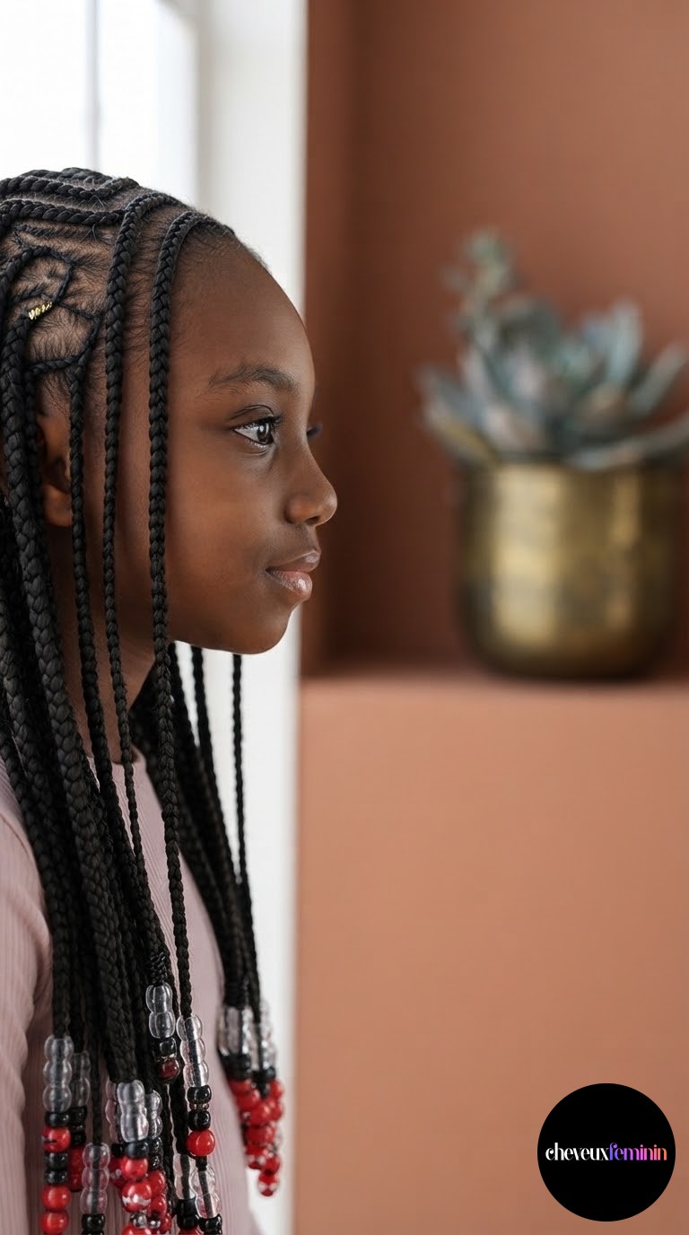 Torsades faciles pour fille à l’école