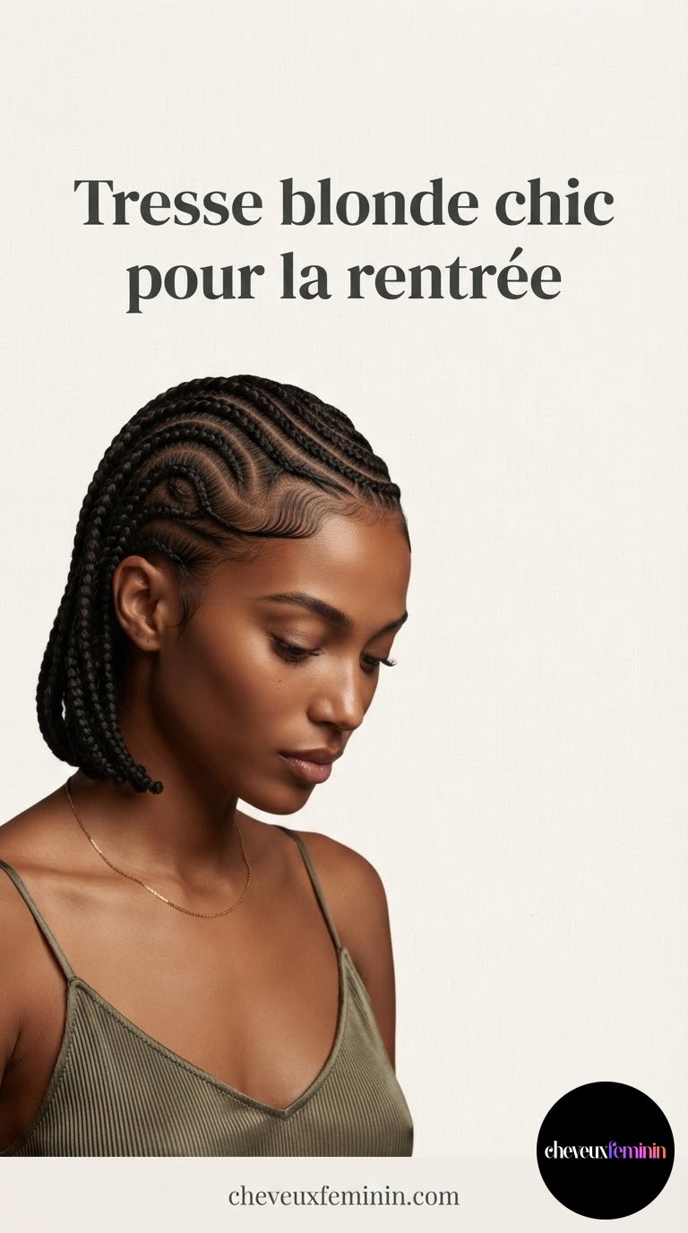 Tresse blonde chic pour la rentrée