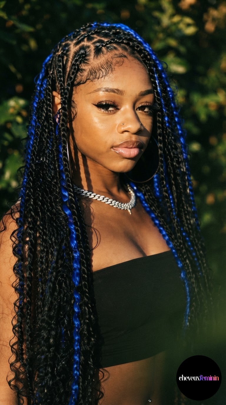 Tresses filles avec jolies attaches