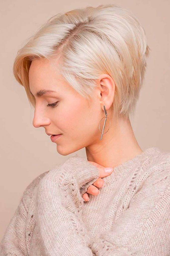 Pixie chic cheveux fins plats