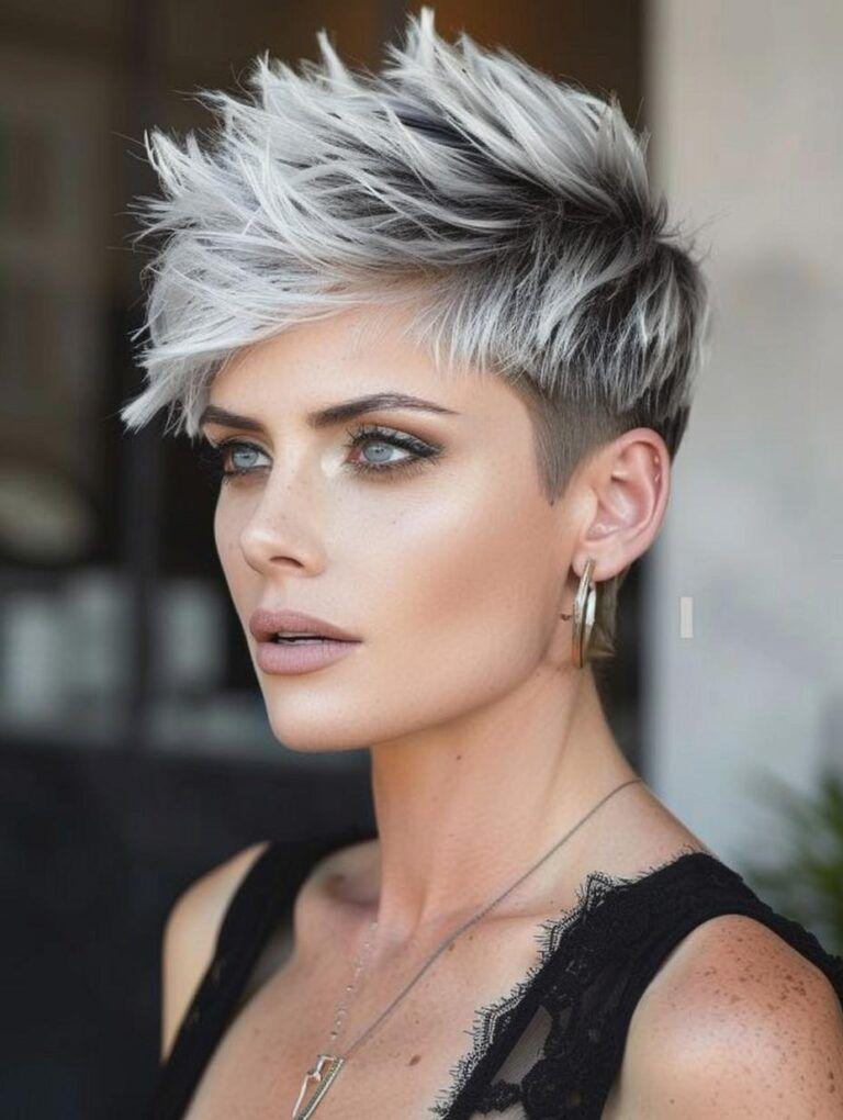 Pixie cut audacieuse contemporaine