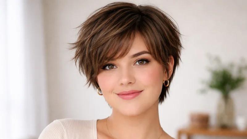 Pixie cut coiffé décoiffé femme