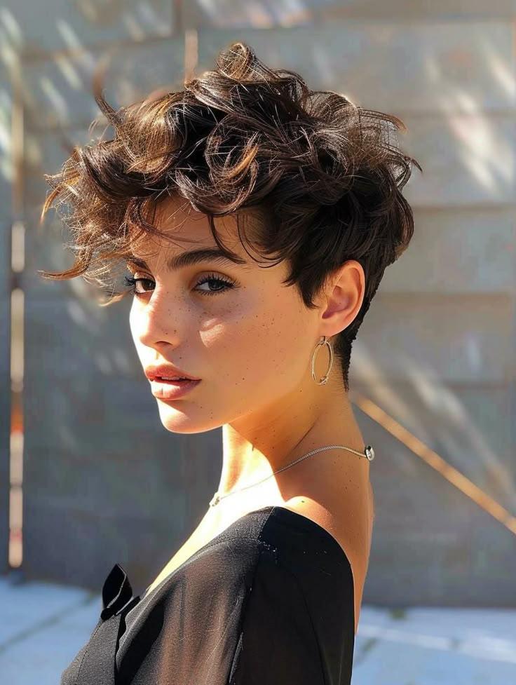 Pixie cut déstructuré texture naturelle