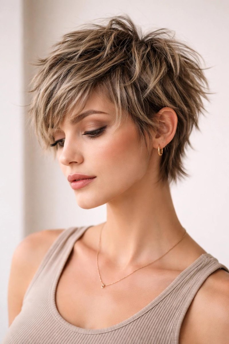 Pixie shag courte tendance 2026